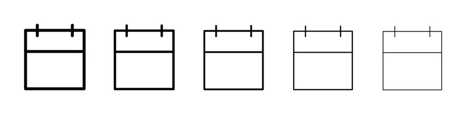 calender icon outline ilustration vector symbol