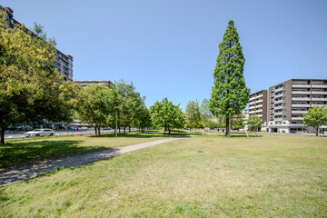 大分市街地の大分駅前広場