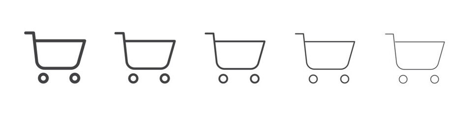 Cart icon outline ilustration vector symbol