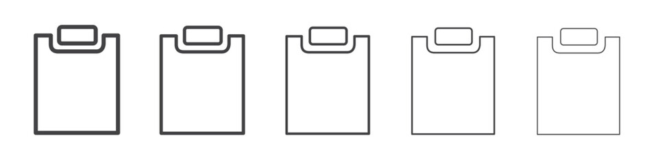 Certificate icon outline ilustration vector symbol