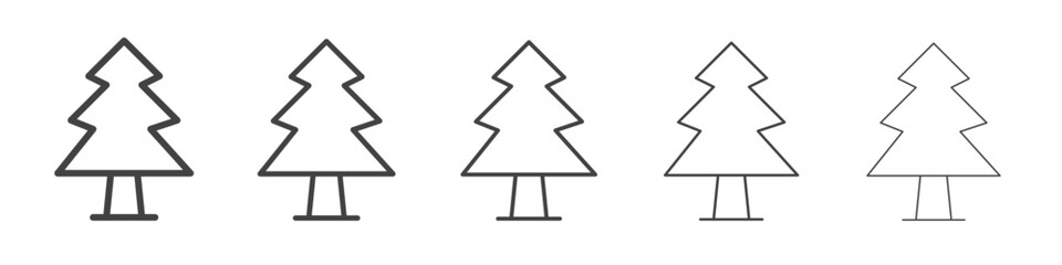 Christmas icon outline ilustration vector symbol