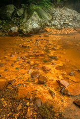 Spillway with bluffs southern Illinois 