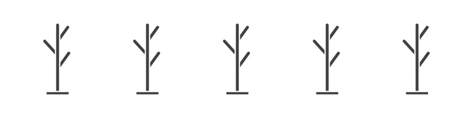 Coat Stand Icon outline ilustration vector symbol