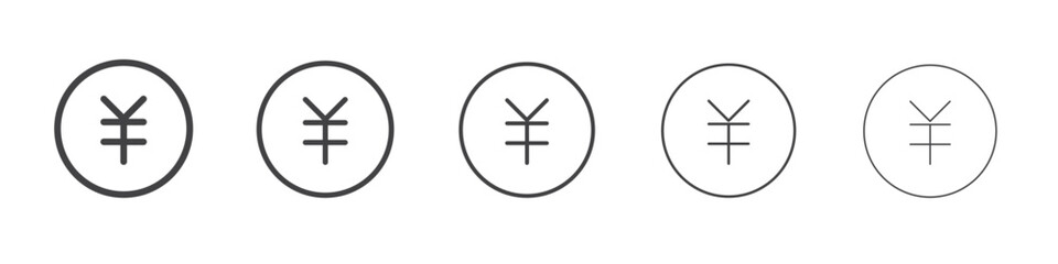 Coin icon outline ilustration vector symbol