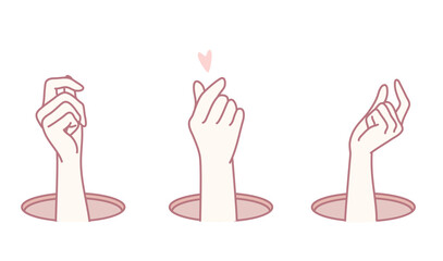 An illustration representing hands that express profound love and connection through meaningful and heartfelt gestures