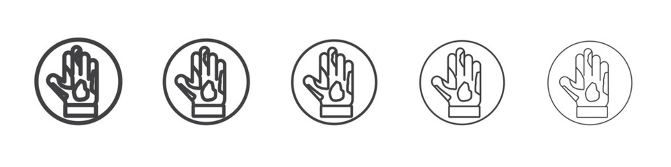 Contact Dermatitis icon outline ilustration vector symbol