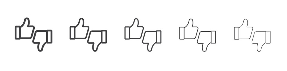 Obraz premium Criticism icon outline ilustration vector symbol