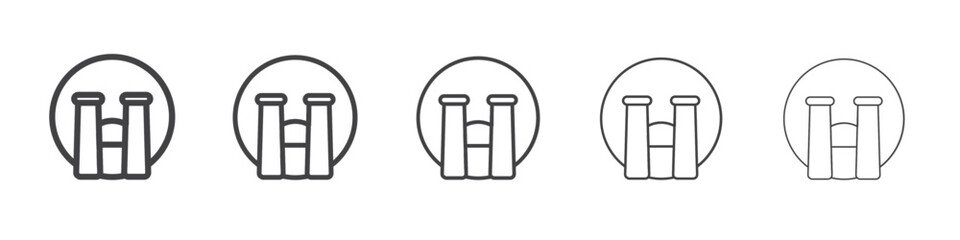 Crying Social media emoji icon outline ilustration vector symbol