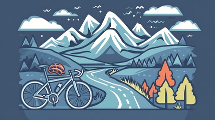 Cycling Adventure: Majestic Mountain Vista