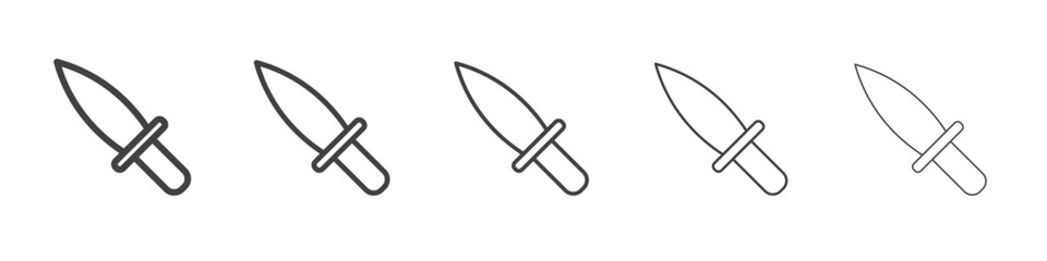 dagger icon outline ilustration vector symbol