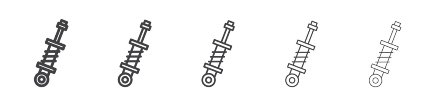 damper icon outline ilustration vector symbol