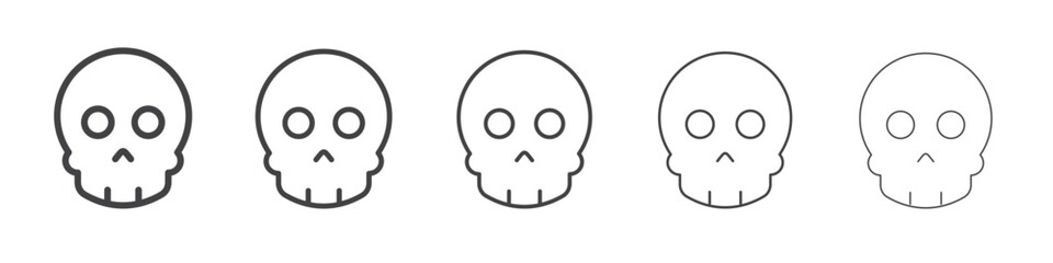 Fototapeta premium Danger icon outline ilustration vector symbol