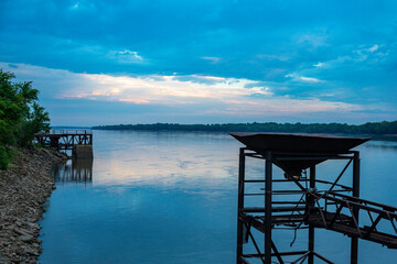 Storm clouds and sunsets over Illinois