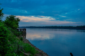 Storm clouds and sunsets over Illinois