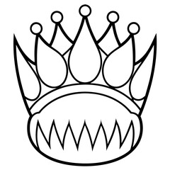 golden crown isolated on white