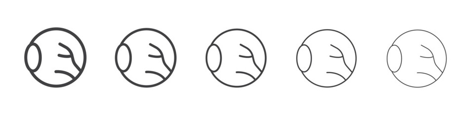 eye organ icon outline ilustration vector symbol