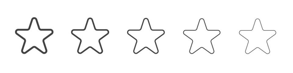 Favourite icon outline ilustration vector symbol