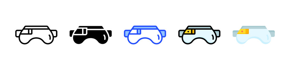 Ar Glasses Icon Collection With Multiple Styles