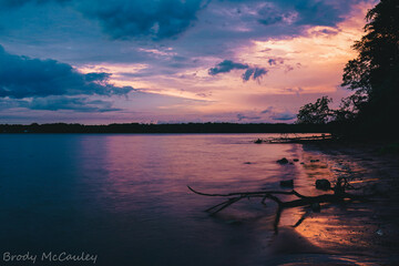 Storm clouds and sunsets over Illinois