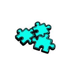 Obraz premium Interlocked puzzles connect demonstrating integration on plain background illustrating unity