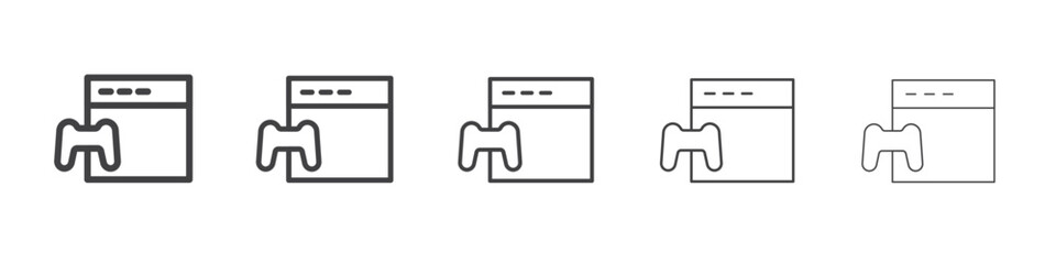 Game developing icon outline ilustration vector symbol