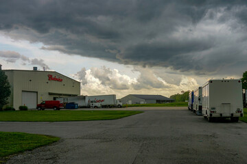 Storm clouds and sunsets over Illinois