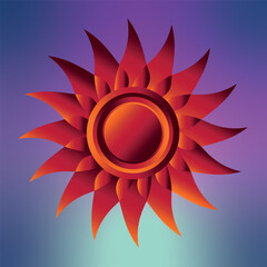 Sun Mandela art tradtional Srilankan type ornamental round ornament