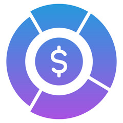 Obraz premium Market Share Icon