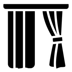 curtains Solid icon