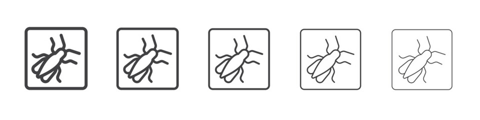 Grasshopper icon outline ilustration vector symbol