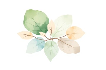 Watercolor Leaves Autumn Foliage Illustration for Design Projects