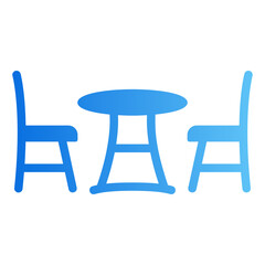 dining table Gradient icon