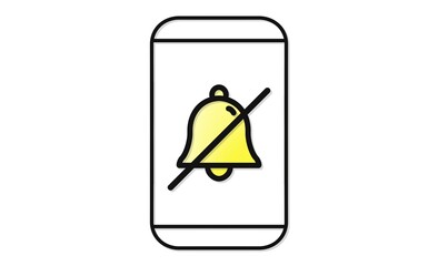 スマホの通知オフのアイコン