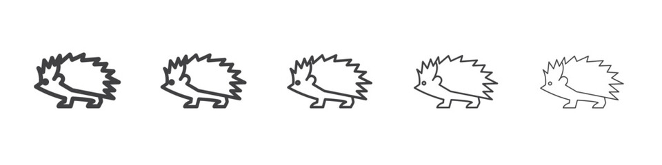 Hegdehog icon outline ilustration vector symbol
