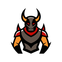 armored minotaur warrior mascot logo icon on white.svg