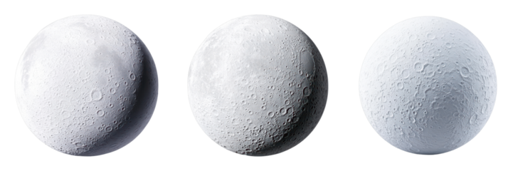 Detailed lunar surface textures of the Moon