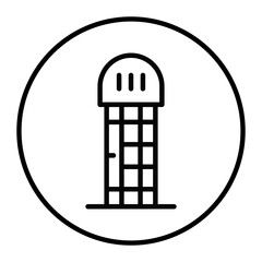 Phone Booth Vector Icons