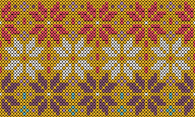 Flowers, Winter Festival, in a weaving pattern, embroidery, seamless.