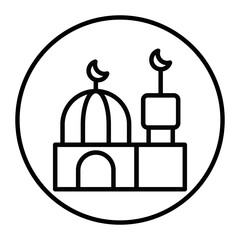 Mosque Vector Icons