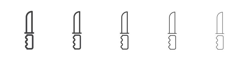 Knife icon outline ilustration vector symbol