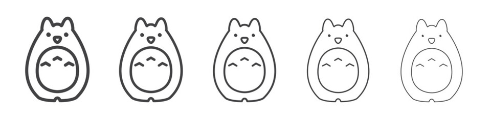 Kotatsu icon outline ilustration vector symbol