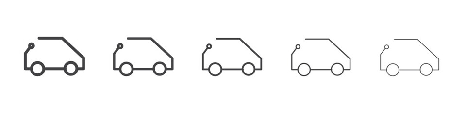 Kr kortnu icon outline ilustration vector symbol