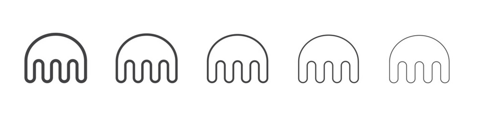 Kraken icon outline ilustration vector symbol