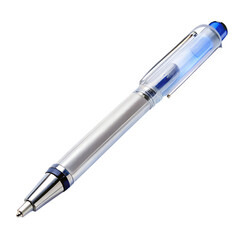 Naklejka premium Transparent gel pen isolated on transparent background