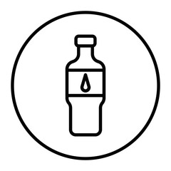 Water Bottle Vector Icons