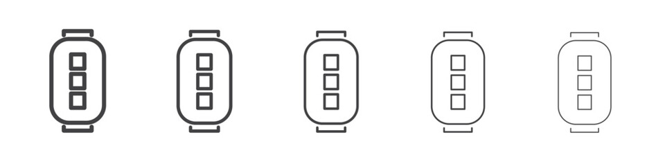 Lantern icon outline ilustration vector symbol