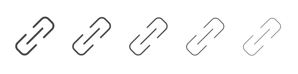 Link icon outline ilustration vector symbol