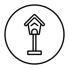 Bird House Vector Icons
