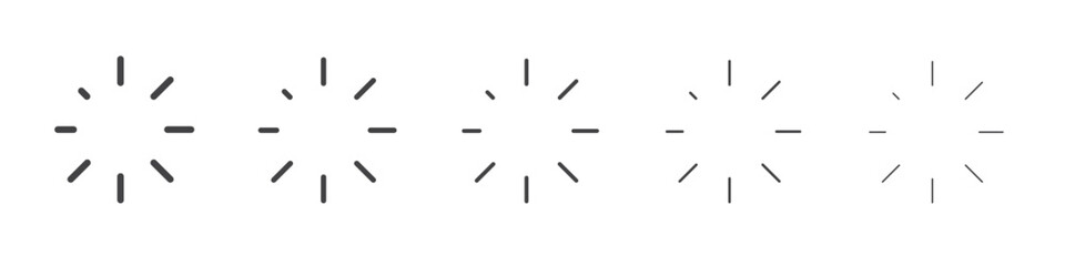 Loading icon outline ilustration vector symbol