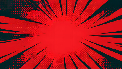 grunge background with red rays
